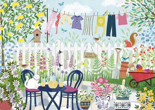 Ravensburger Puzzle 12001754 - Sommergarten - liebevoll gezeichnetes Garten-Puzzle, geeignet ab 14 Jahren