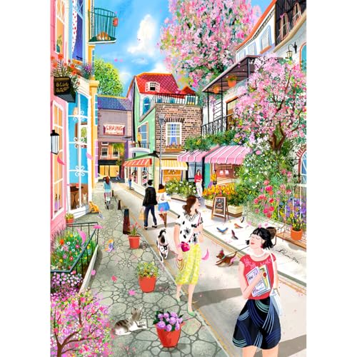 HUADADA Puzzle 500 Teile, Klassische Puzzles,Puzzlespiele für Die Ganze Familie für Frauen Geschenke für männer-500 Puzzle Erwachsene-Frühlingsbrise