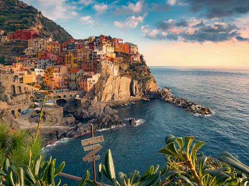 Ravensburger Puzzle 12000705 - Blick auf Cinque Terre - 1500 Teile Puzzle für Erwachsene und Kinder ab 14 Jahren, Puzzle mit Landschaft und Natur