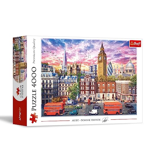 Trefl - Wandern in London - Puzzle 4000 Elements - Puzzle für Reisebegeisterte, Europäische Hauptstadt, England, Heimwerken, Kreative Unterhaltung, für Erwachsene und Kinder ab 15 Jahren
