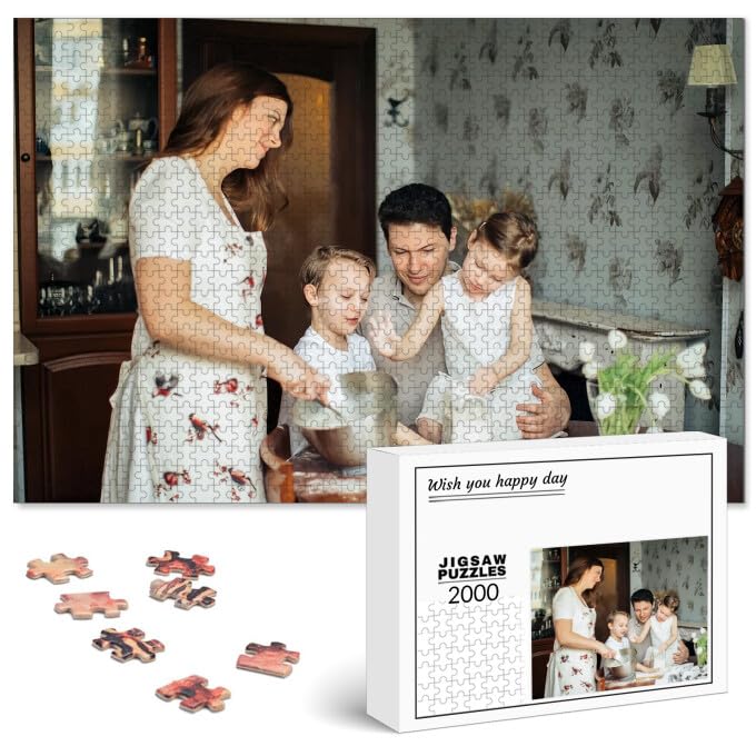 Foto-Puzzle 35-3000 Teile mit Eigenem Foto Bedrucken Puzzle Selber Gestalten Gestalte Dein Individuelles Fotopuzzle für Geburtstage, Muttertag, Valentinstag & Hochzeiten
