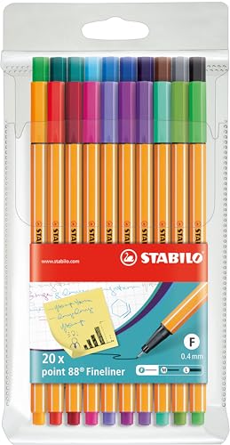 STABILO - Fineliner - point 88 - 20er Pack - Sondersortierung