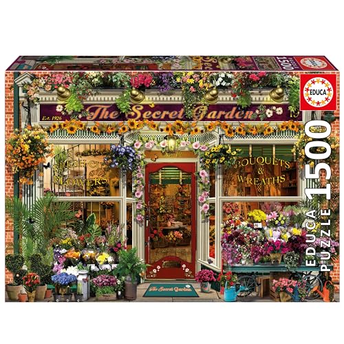 Educa - Puzzle von 1500 Teilen für Erwachsene | Der geheime Garten. Messen: 85 x 60 cm. Beinhaltet die puzzlekleber FixPuzzle. Seit 14 Jahren (19940)