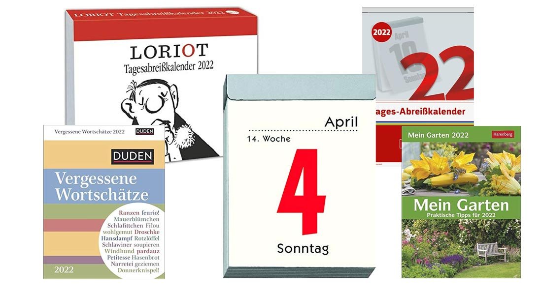 Die beliebtesten Abreißkalender