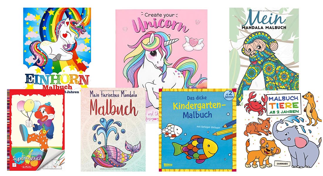 Die beliebtesten Malbücher