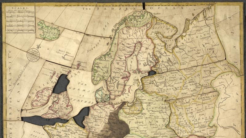 Puzzle aus Holz aus dem Jahr 1766 von John Spilsbury