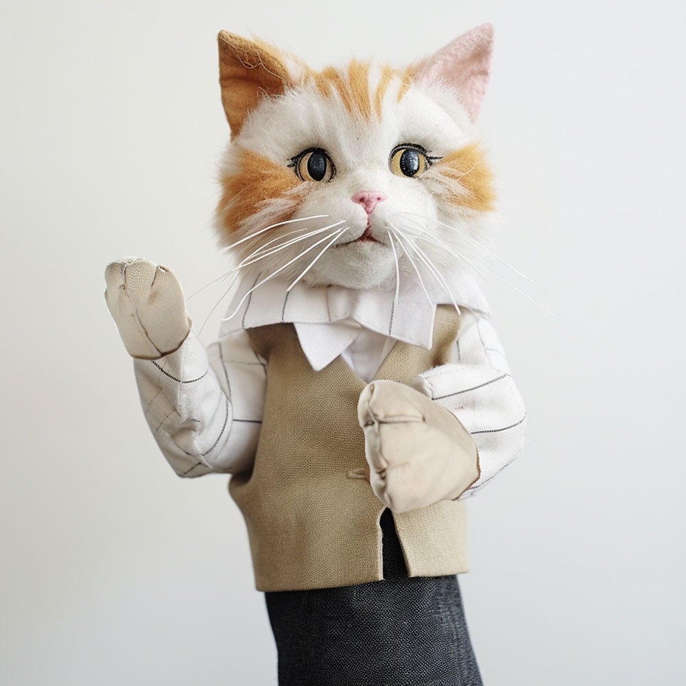 Katze Handpuppe