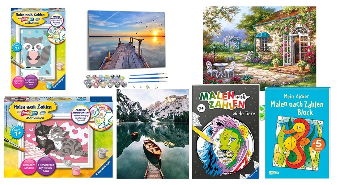 Die beliebtesten Motive von Malen Nach Zahlen für Kinder und Erwachsene - Ratgeber Die beliebtesten Motive von Malen Nach Zahlen für Kinder und Erwachsene