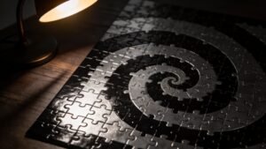 Puzzle ohne Motiv
